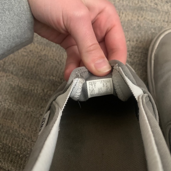Grey Vans Slip Ons - Picture 2 of 6